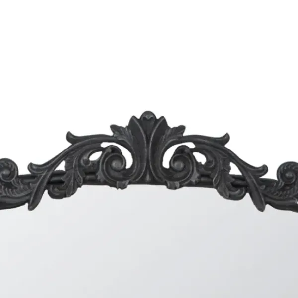 Decorative Mirrors-Kirkland's Home Black Floral Scroll Wall Mirror