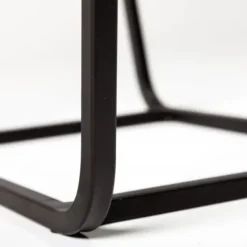 Accent & End Tables-Kirkland's Home Black Geometric Nesting Accent Tables, Set Of 2