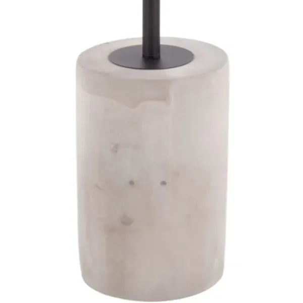 Accent & End Tables-Kirkland's Home Black Glass And Concrete Round Accent Table