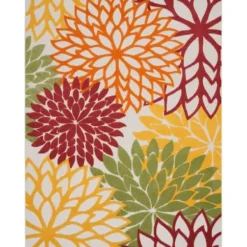 Outdoor Rugs-Kirkland's Home Black Haydn Outdoor Area Rug, 5X7 Black/Tan