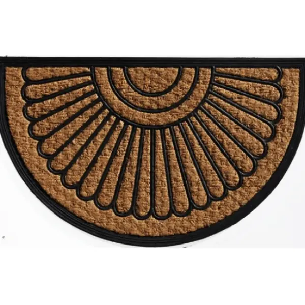 Doormats-Kirkland's Home Black Holly Merry Christmas Doormat Green/Black