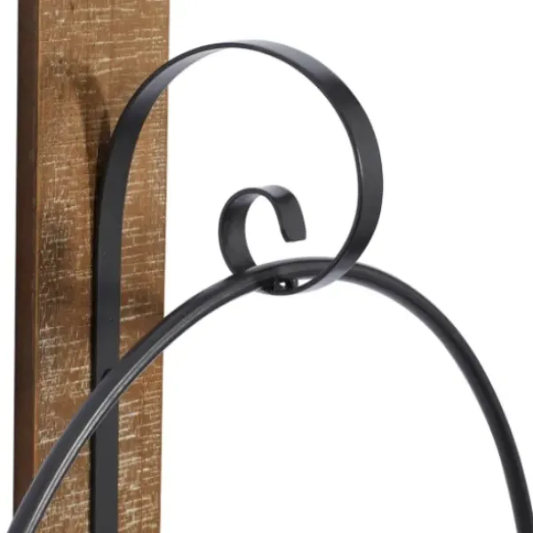 Sconces-Kirkland's Home Black Hoop Glass Sleeve Wall Sconce, 28 In.