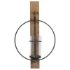 Sconces-Kirkland's Home Black Hoop Glass Sleeve Wall Sconce, 24 In.