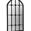 Decorative Mirrors-Kirkland's Home Black Iron Arched Windowpane Mirror