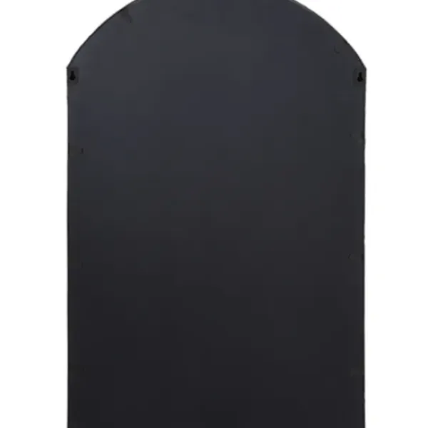 Decorative Mirrors-Kirkland's Home Black Iron Arched Windowpane Mirror