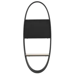 Shelves-Kirkland's Home Black Iron Oval Frame Wall Shelf