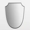 Decorative Mirrors-Kirkland's Home Black Iron Shield Wall Mirror