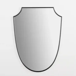 Decorative Mirrors-Kirkland's Home Black Iron Shield Wall Mirror