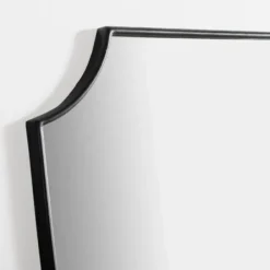 Decorative Mirrors-Kirkland's Home Black Iron Shield Wall Mirror