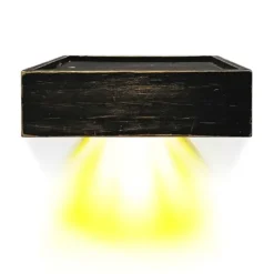 Shelves-Kirkland's Home Black Led Floating Shelf With Remote, 7 In.