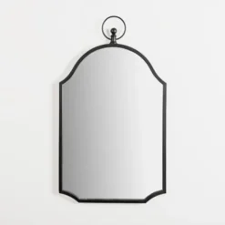 Decorative Mirrors-Kirkland's Home Black Linear Arched Wall Mirror