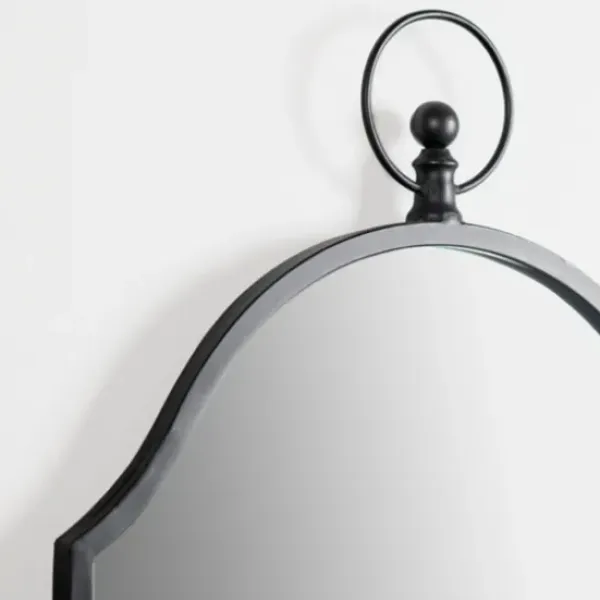 Decorative Mirrors-Kirkland's Home Black Linear Arched Wall Mirror