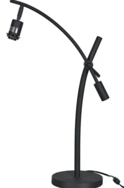 Table Lamps-Kirkland's Home Black Metal Adjustable Task Shade Table Lamp Gray