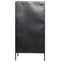 Kitchen Islands & Bar Carts-Kirkland's Home Black Metal And Brown Wood Standing Wine Rack Black/Brown