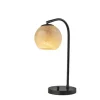 Table Lamps-Kirkland's Home Black Metal And Frosted Glass Globe Table Lamp Tan