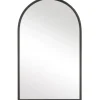 Decorative Mirrors-Kirkland's Home Black Metal Arch Frame Wall Mirror