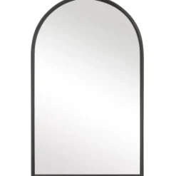 Decorative Mirrors-Kirkland's Home Black Metal Arch Frame Wall Mirror