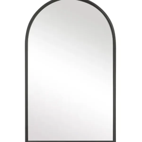 Decorative Mirrors-Kirkland's Home Black Metal Arch Frame Wall Mirror
