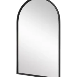 Decorative Mirrors-Kirkland's Home Black Metal Arch Frame Wall Mirror