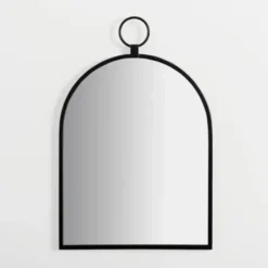 Decorative Mirrors-Kirkland's Home Black Metal Arched Wall Mirror