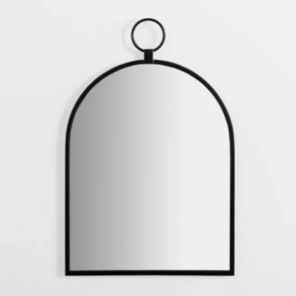 Decorative Mirrors-Kirkland's Home Black Metal Arched Wall Mirror