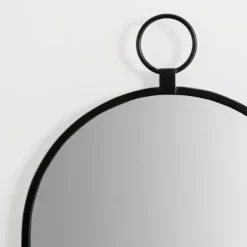 Decorative Mirrors-Kirkland's Home Black Metal Arched Wall Mirror