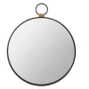 Decorative Mirrors-Kirkland's Home Black Metal Frame Round Loop Wall Mirror