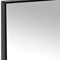 Decorative Mirrors-Kirkland's Home Black Metal Linear Mirror, 24X36