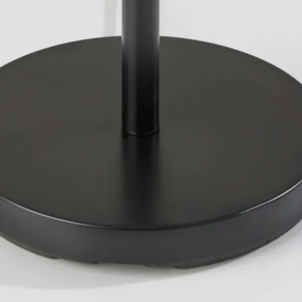 Floor Lamps-Kirkland's Home Black Metal Modern Accented Floor Lamp Black/Tan