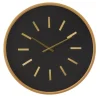 Clocks-Kirkland's Home Black Metal Modern Thomas Wall Clock