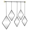 Decorative Mirrors-Kirkland's Home Black Metal Nova Hanging Wall Mirror