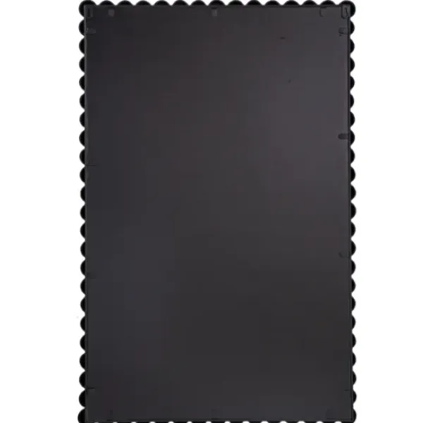 Decorative Mirrors-Kirkland's Home Black Metal Rectangle Beaded Wall Mirror