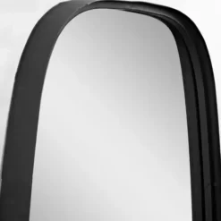 Decorative Mirrors-Kirkland's Home Black Metal Rectangular Wall Mirror, 18X31.5 In.