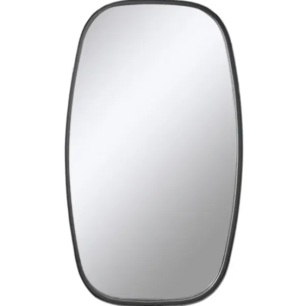 Decorative Mirrors-Kirkland's Home Black Metal Rectangular Wall Mirror, 18X31.5 In.