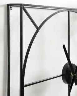 Clocks-Kirkland's Home Black Metal Willet Wall Clock