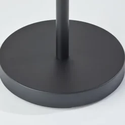 Floor Lamps-Kirkland's Home Black Metal Wood Accent Contemporary Floor Lamp