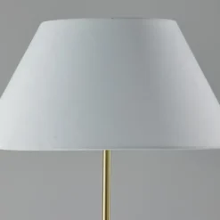 Floor Lamps-Kirkland's Home Black Modern Tripod Metal Floor Lamp White