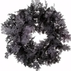 Wreaths-Kirkland's Home Black Oak Halloween Wreath Black/Gray