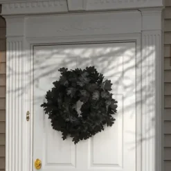 Wreaths-Kirkland's Home Black Oak Halloween Wreath Black/Gray