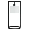 Table Lamps-Kirkland's Home Black Rectangle Hanging Shade Table Lamp White