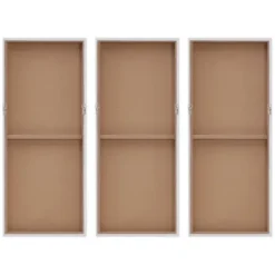 Canvas Art-Kirkland's Home Black Rock Stone Canvas Art Prints, Set Of 3 Gray