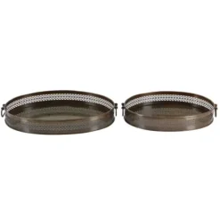 Fireplace Accessories-Kirkland's Home Black Scroll Work Metal Fireplace Screen