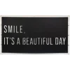 Wall Quotes & Signs-Kirkland's Home Black Smile It'S A Beautiful Day Wall Plaque Black/White