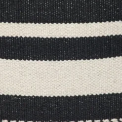 Pillows-Kirkland's Home Black Transitional Stripe Pillow Black/White