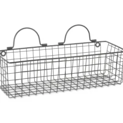 Wall Storage-Kirkland's Home Black Wall Hanging Wire Baskets, Set Of 2