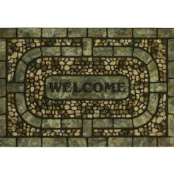 Doormats-Kirkland's Home Black Whimsical Hey Doormat Black/Tan