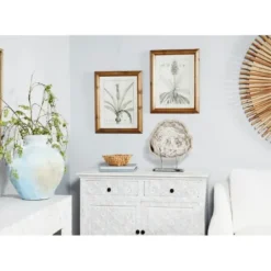 Framed Art-Kirkland's Home Black White Vintage Botanical Framed Art, Set Of 2 Black/White