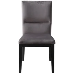 Dining Tables-Kirkland's Home Black Wood Table And Gray Chair 5-Pc. Dining Set
