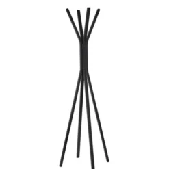 Entryway Furniture-Kirkland's Home Black Wooden Tripod Leg Coat Rack