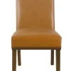 Dining Chairs-Kirkland's Home Blair Carmel Leather Dining Chair Brown